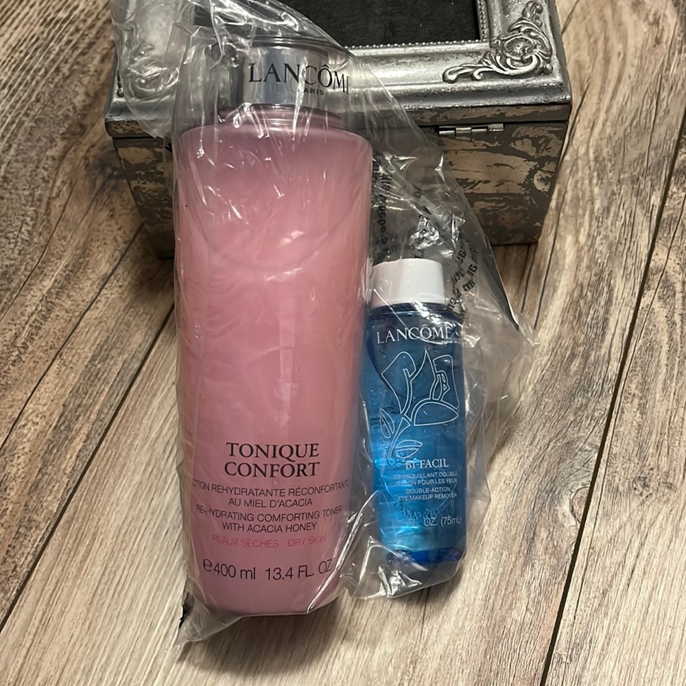 Lancôme Toner & Eye Makeup Remover NEW NWT Tonique Confort BiFacil